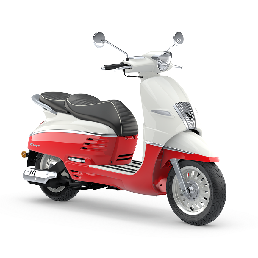 Peugeot Django Classic - Dragon red & Milky White