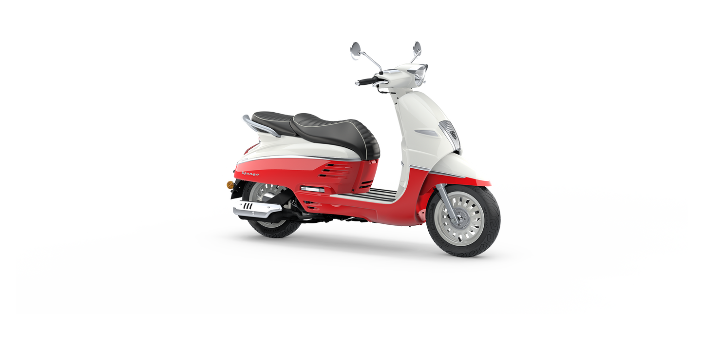 Peugeot Django Classic - Dragon red & Milky White