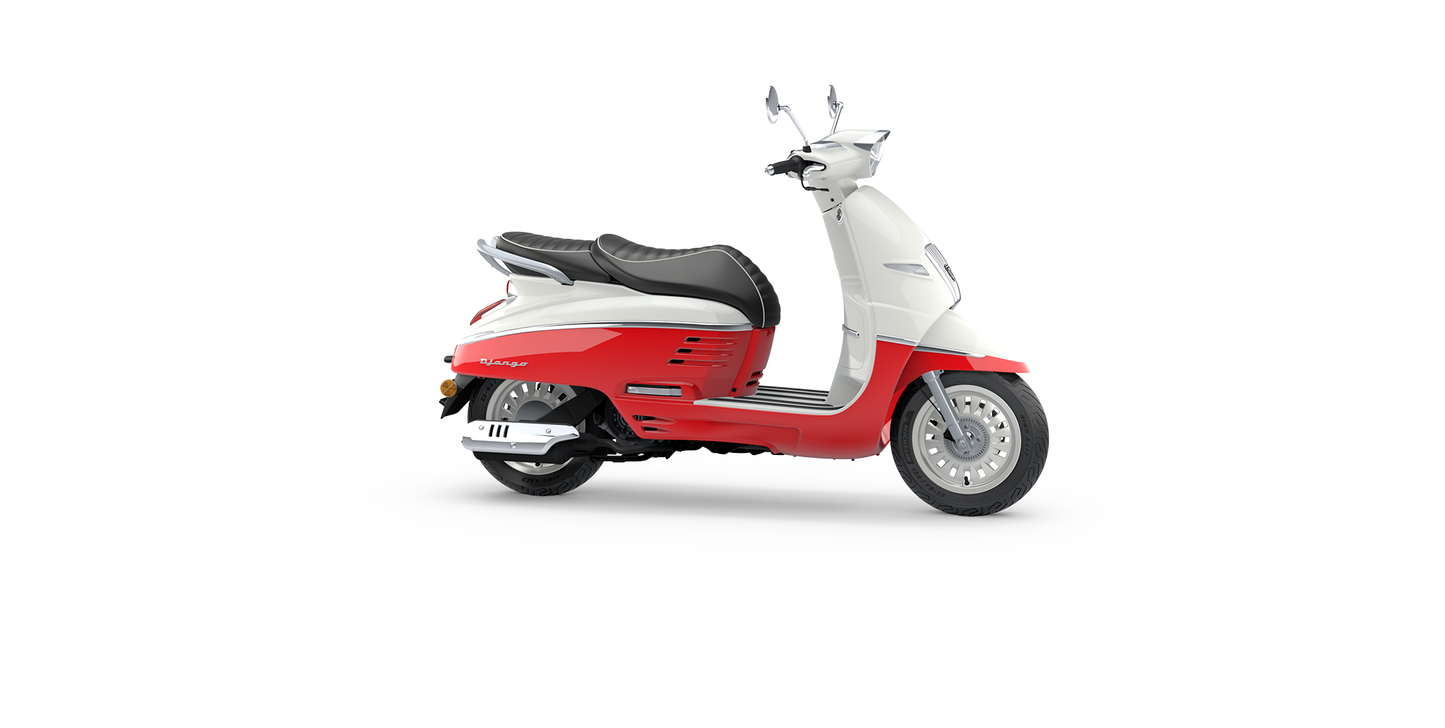 Peugeot Django Classic - Dragon red & Milky White