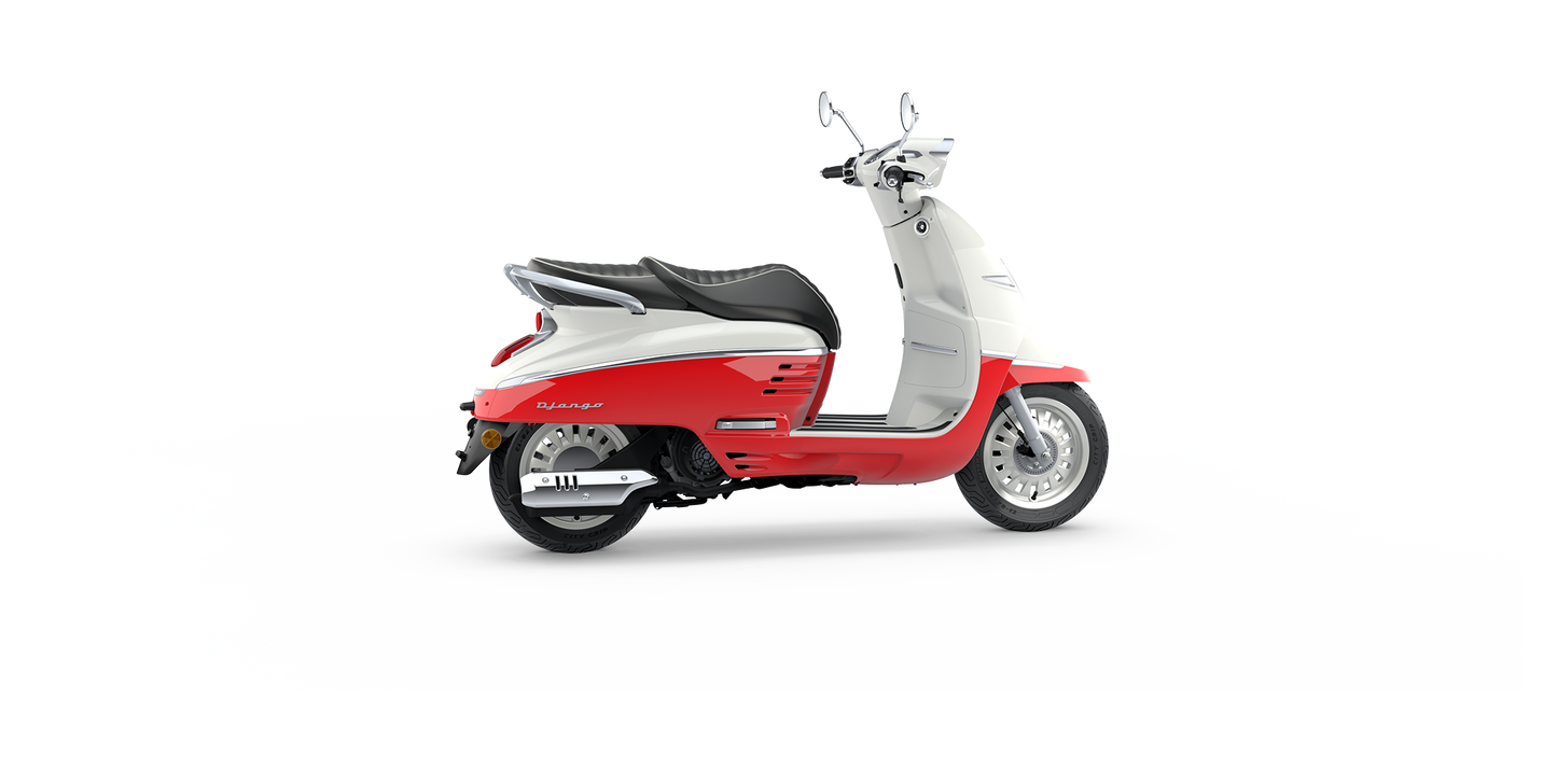 Peugeot Django Classic - Dragon red & Milky White