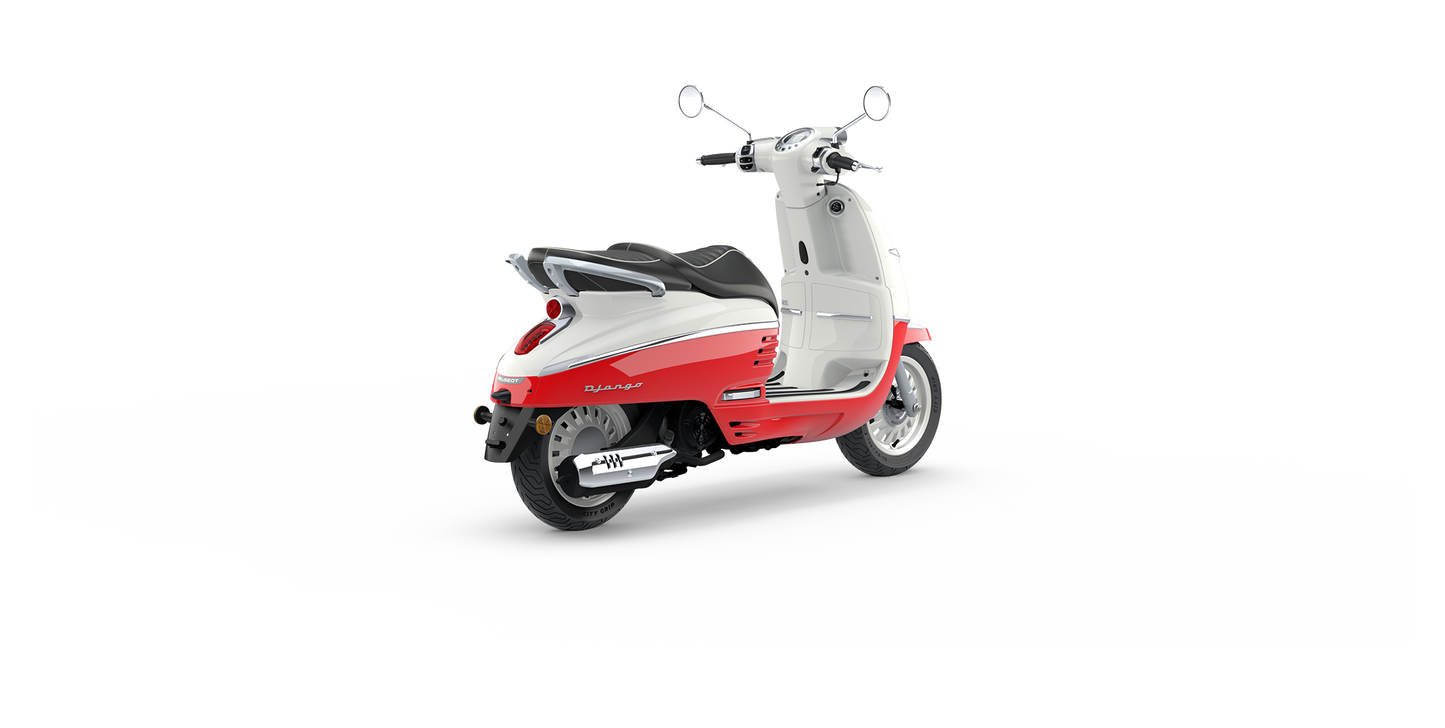 Peugeot Django Classic - Dragon red & Milky White