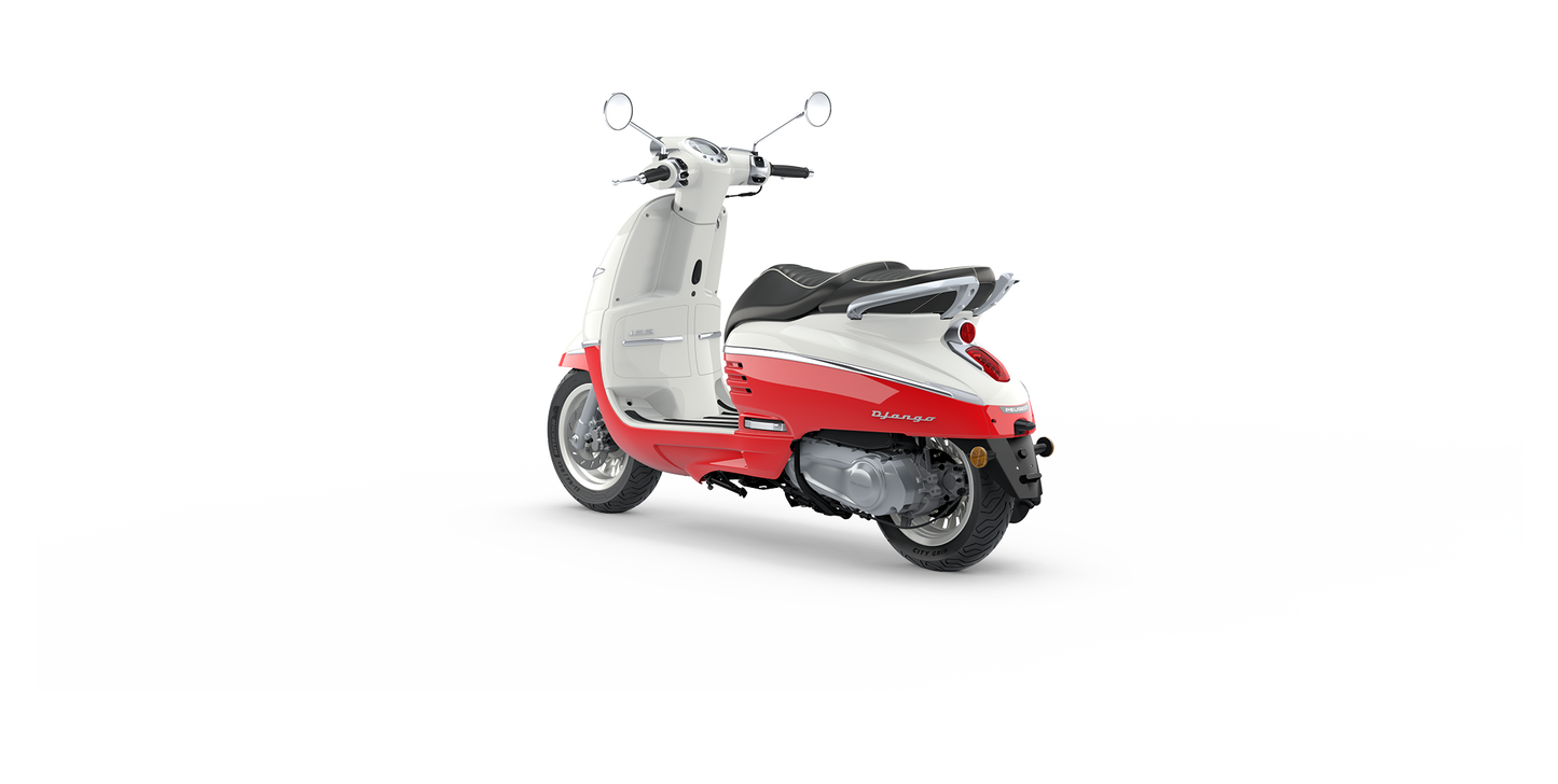 Peugeot Django Classic - Dragon red & Milky White