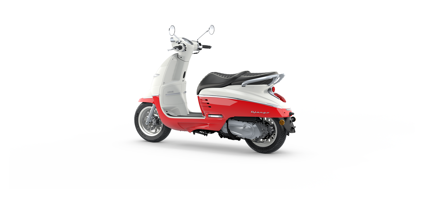 Peugeot Django Classic - Dragon red & Milky White