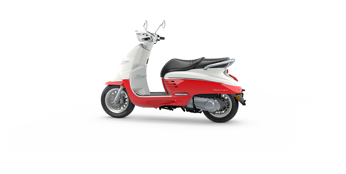 Peugeot Django Classic - Dragon red & Milky White