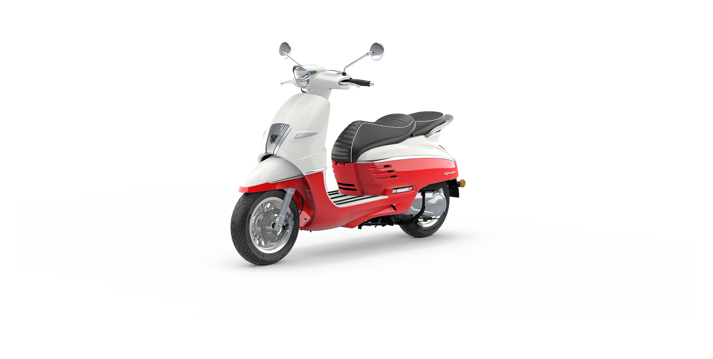 Peugeot Django Classic - Dragon red & Milky White