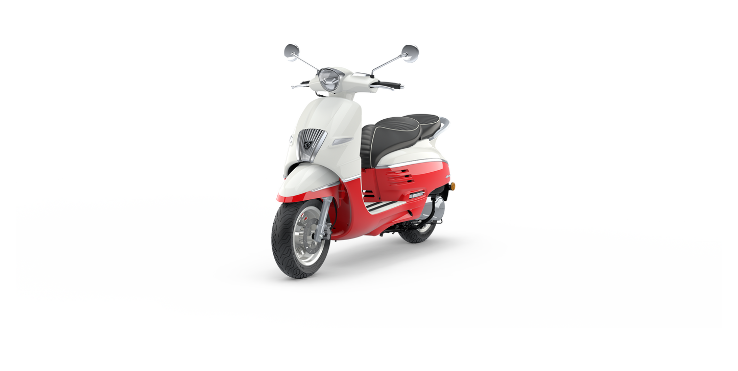Peugeot Django Classic - Dragon red & Milky White