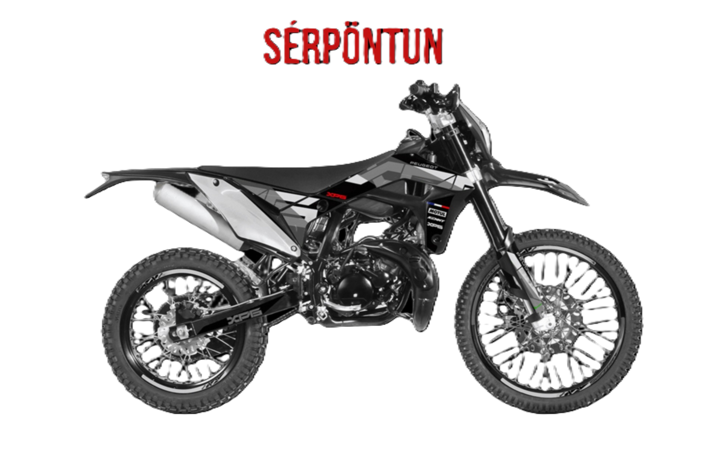 PEUGEOT XP6 ENDURO R 50cc. Svart